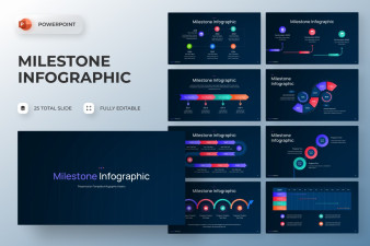 Milestone Infographics PowerPoint Template